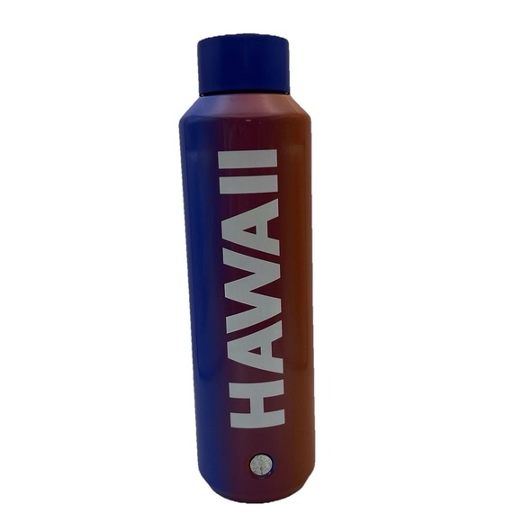Starbucks Hawaii Collection Sunset Vacuum Insulated 20oz Water Bottle Purple Red - Picture 1 of 8